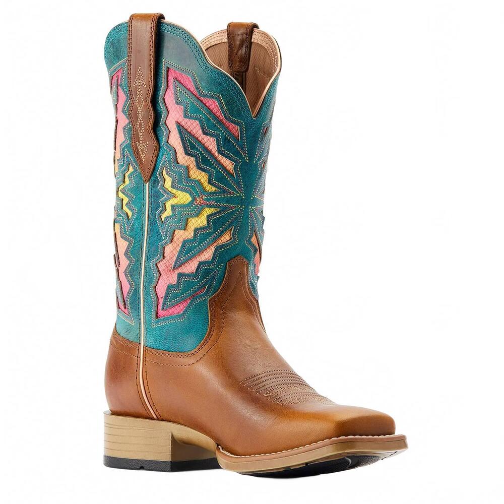 NEW ARIAT women's laney venttek 360° western boot in toffee